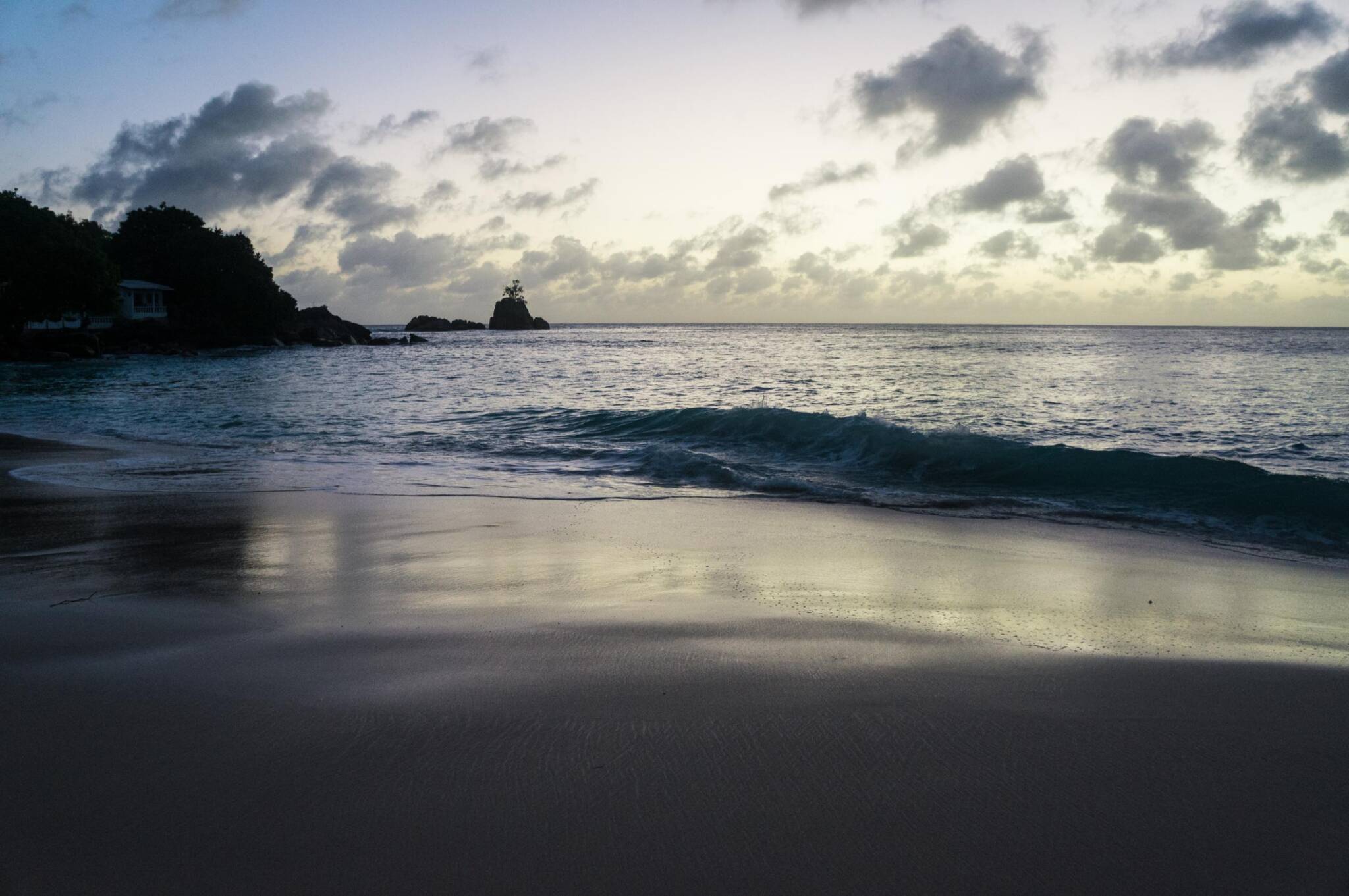 Anse Soleil Beach at night, in Mahé | Just Seychelles