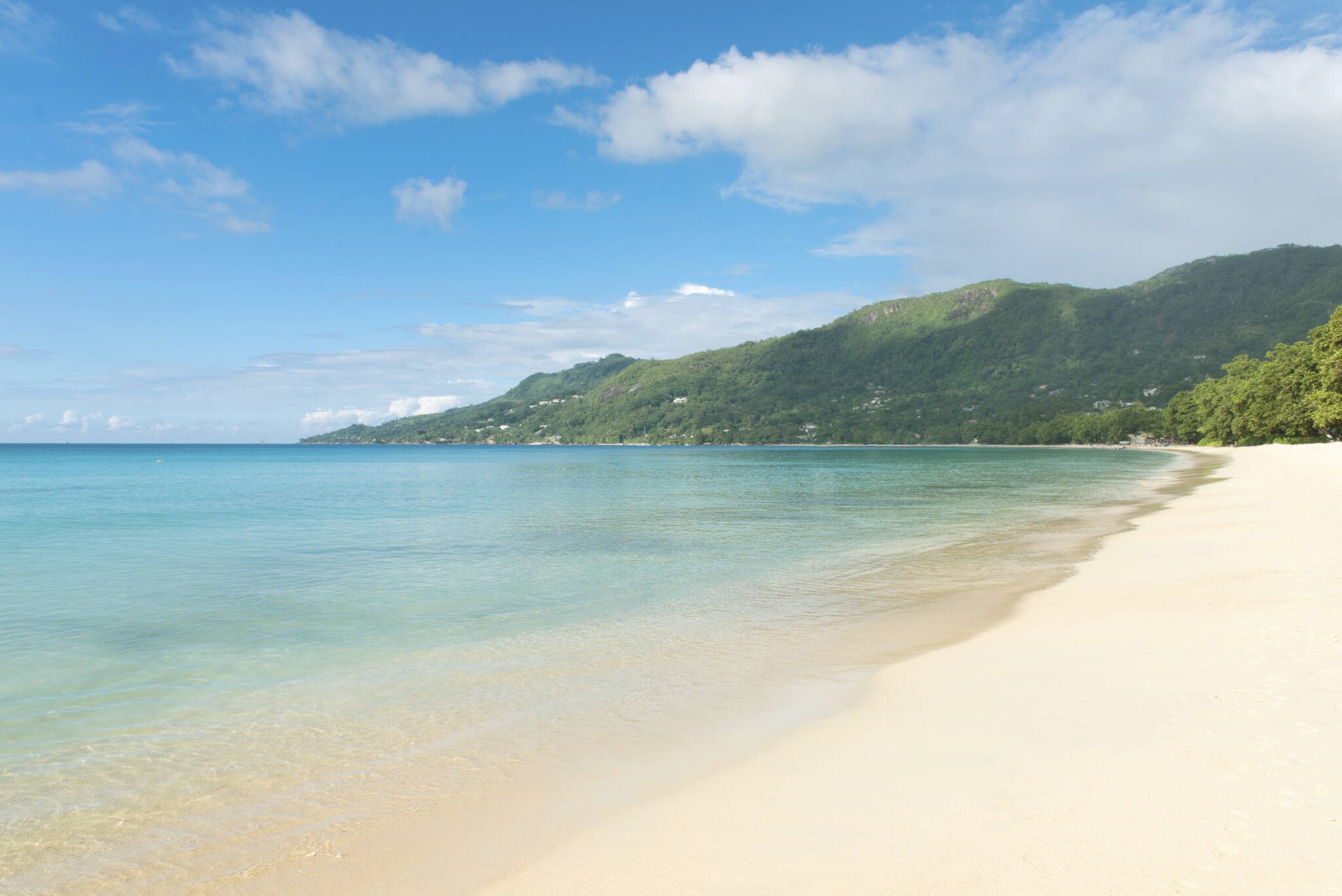 A view of Beau Vallon Beach, Mahé | Just Seychelles