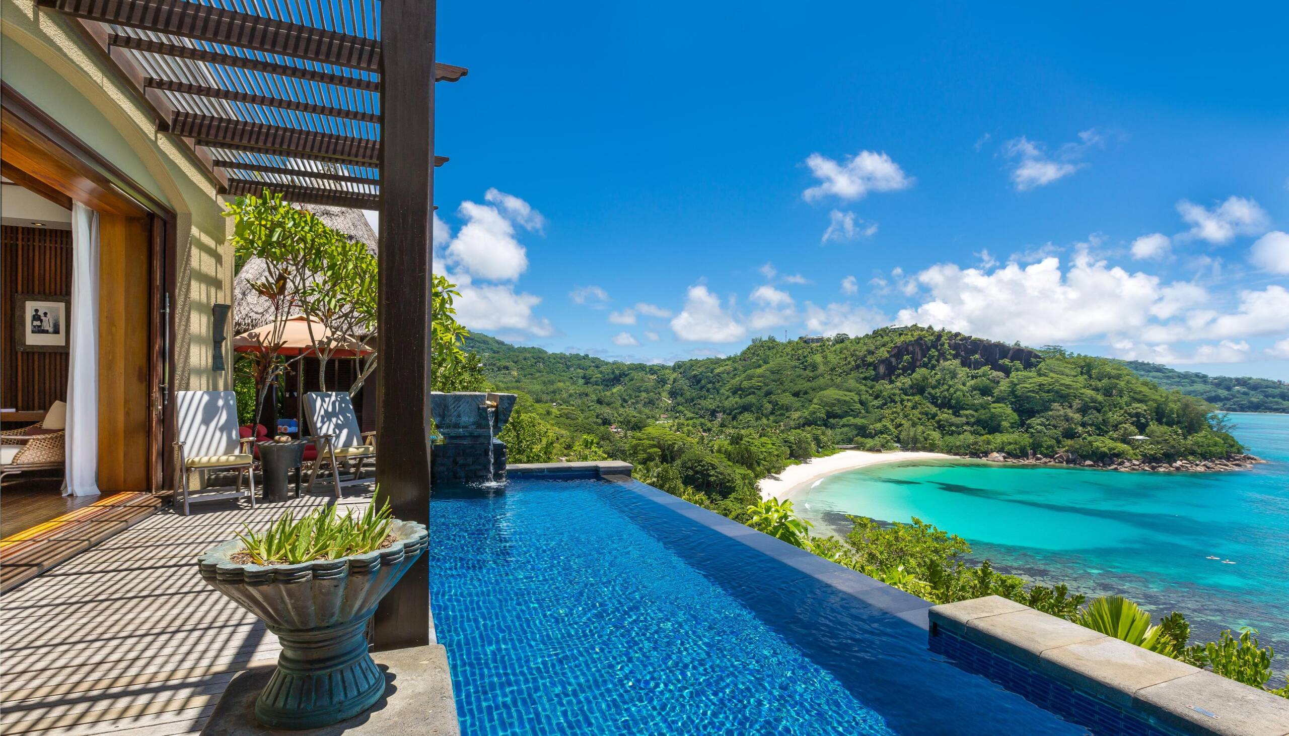 Premier Ocean View Pool Villa Infinity Pool at Anantara Maia Seychelles Villas | Just Seychelles