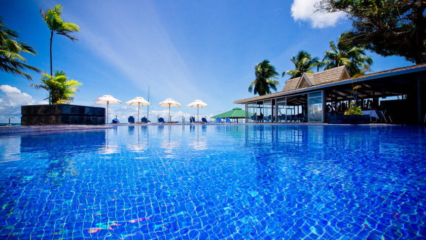 The pool at Coco de Mer Hotel and Black Parrot Suites, Praslin | Just Seychelles