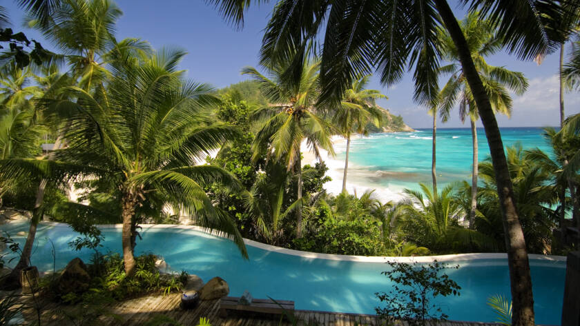 The main pool at North Private Island | Just Seychelles