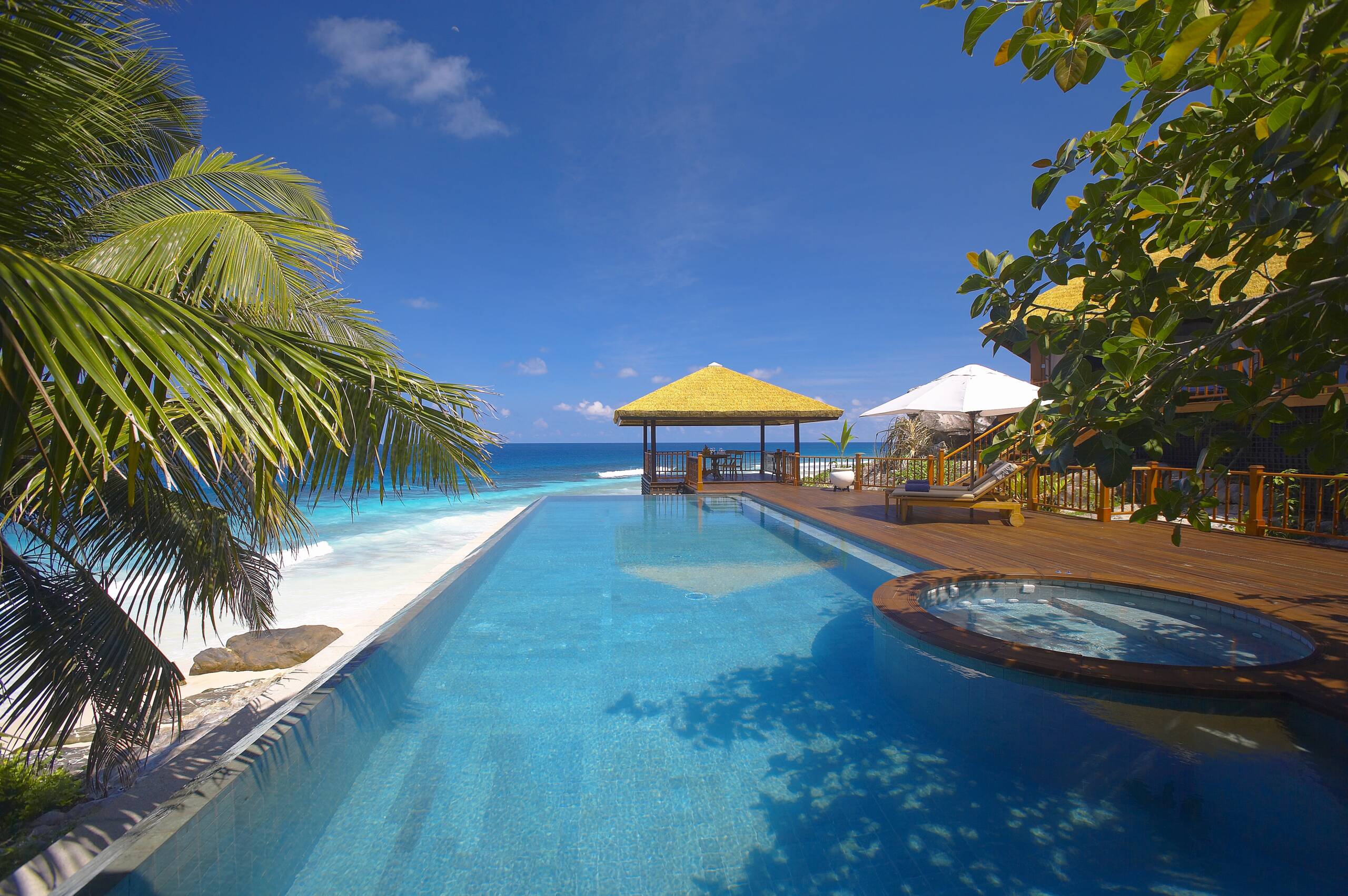 Villa pool at Fregate Island Private | Just Seychelles
