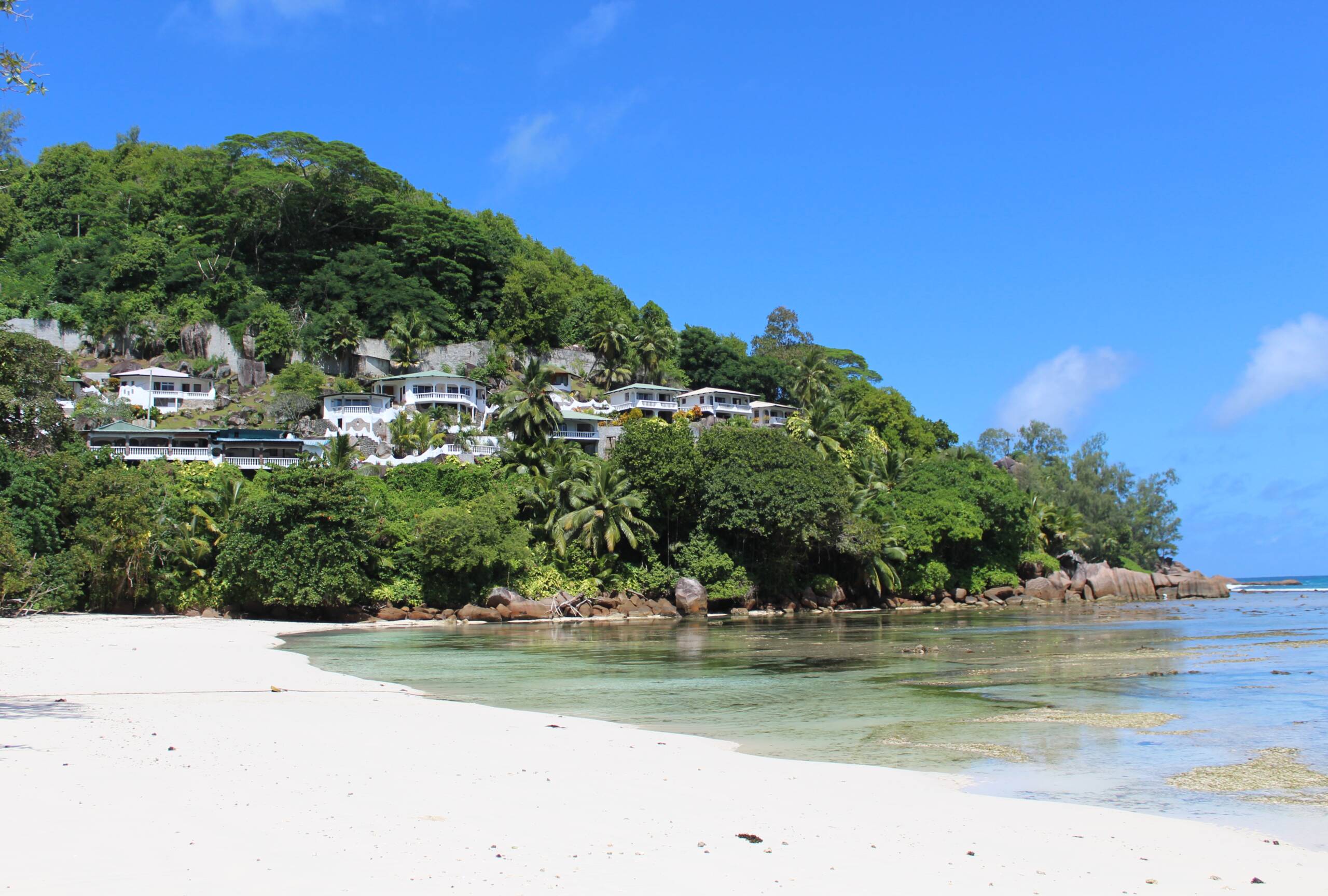 Beach view of Lazare Picault, Mahé | Just Seychelles