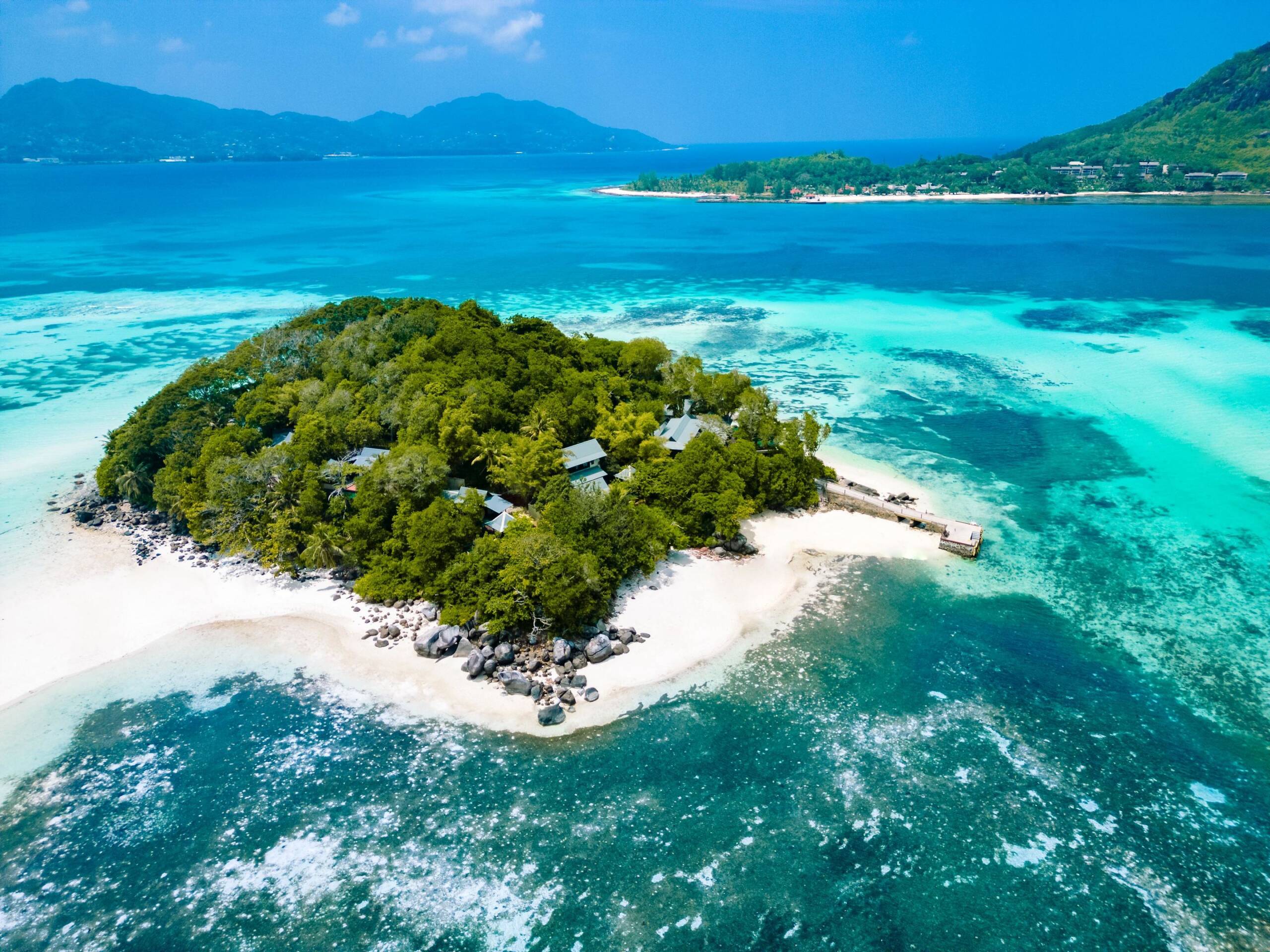 Aerial view of Round Island | Just Seychelles