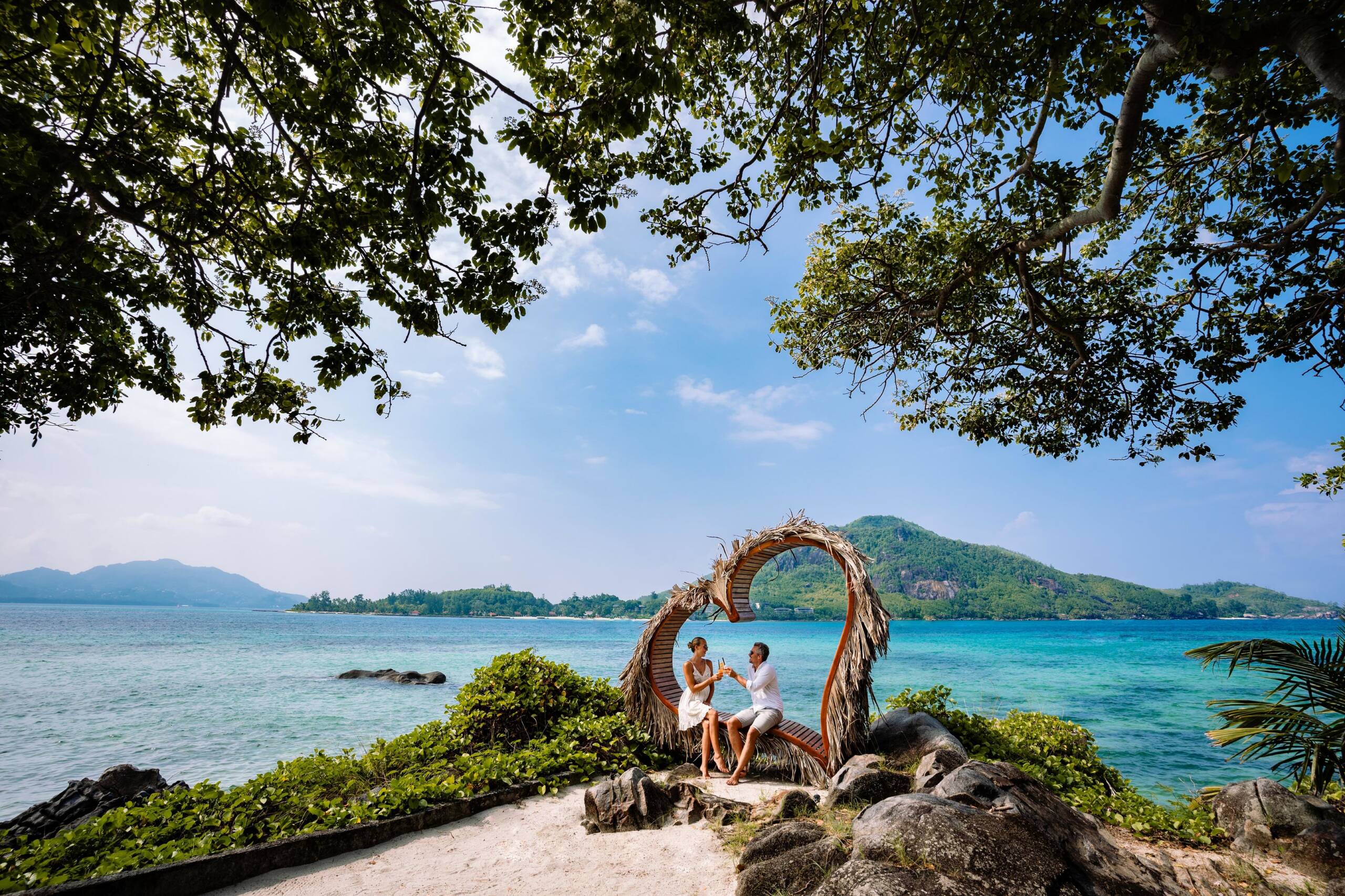 Couple enjoying JA Enchanted Island Resort | Just Seychelles
