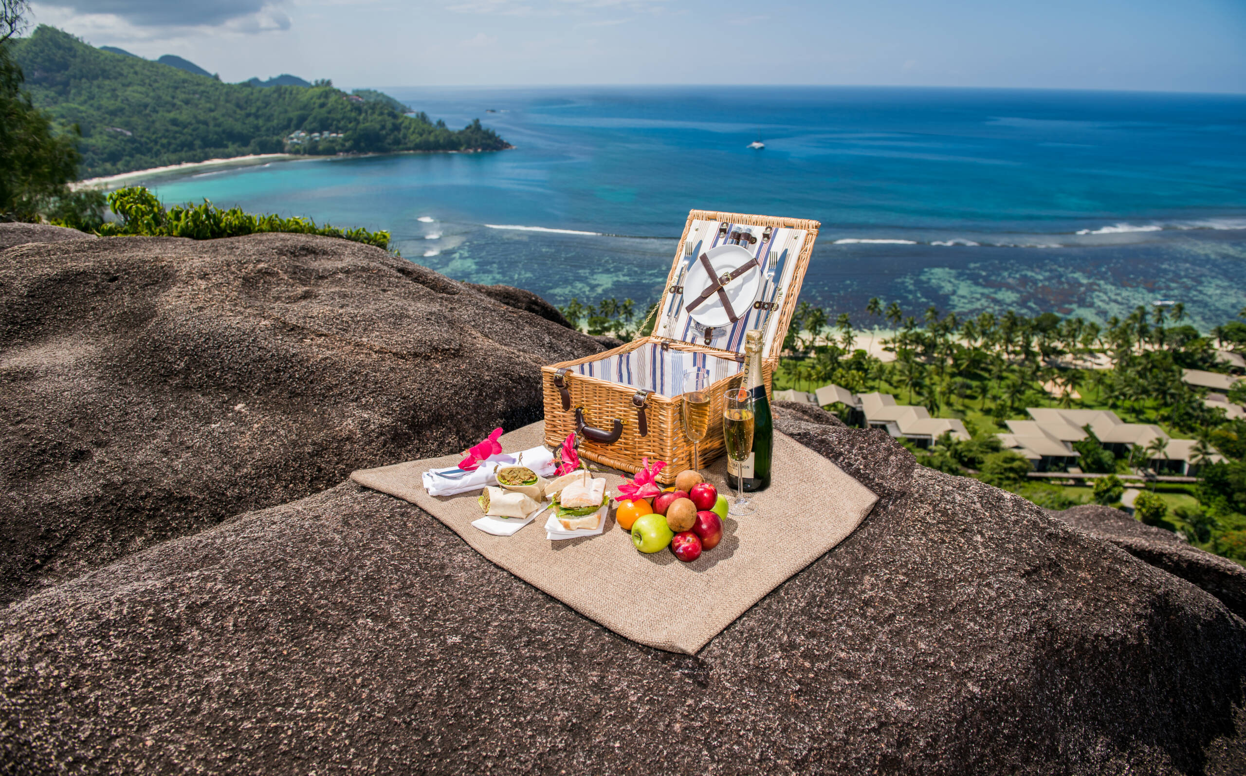 Picnic on the hill at Kempinski Seychelles Resort Baie Lazare | Just Seychelles