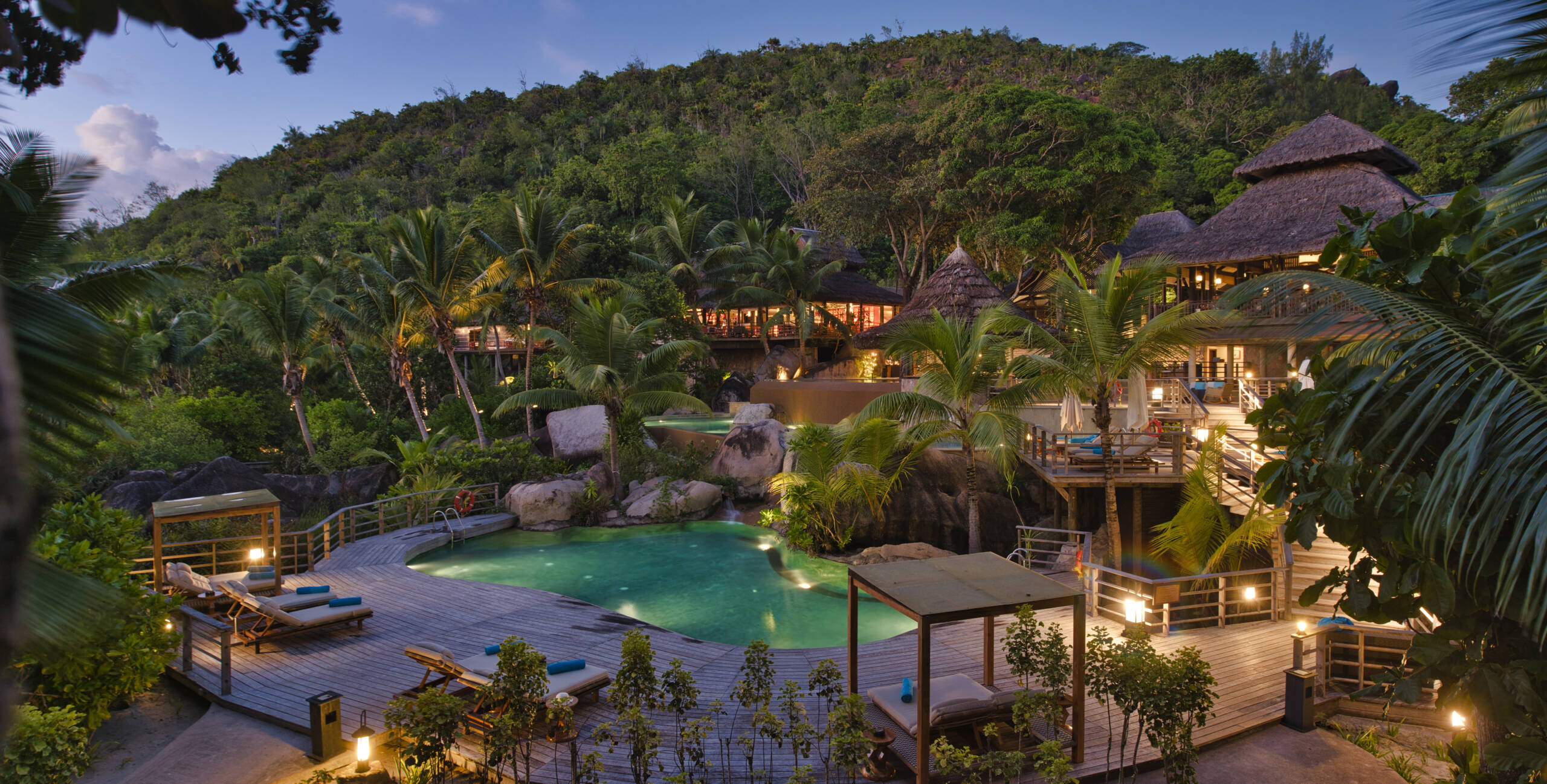 The main pool at Constance Lemuria, Praslin | Just Seychelles