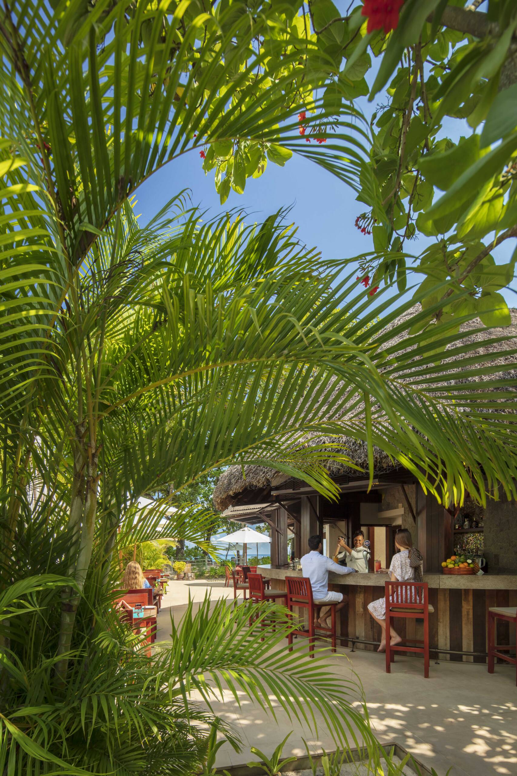 Couple by the bar at STORY Seychelles, copyright: Wayne Chasan | Just Seychelles