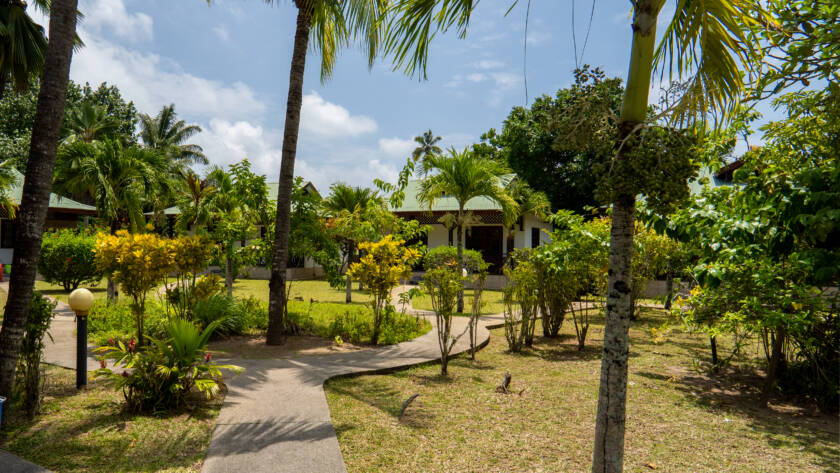 Garden at Fleur de Lys, La Digue | Just Seychelles