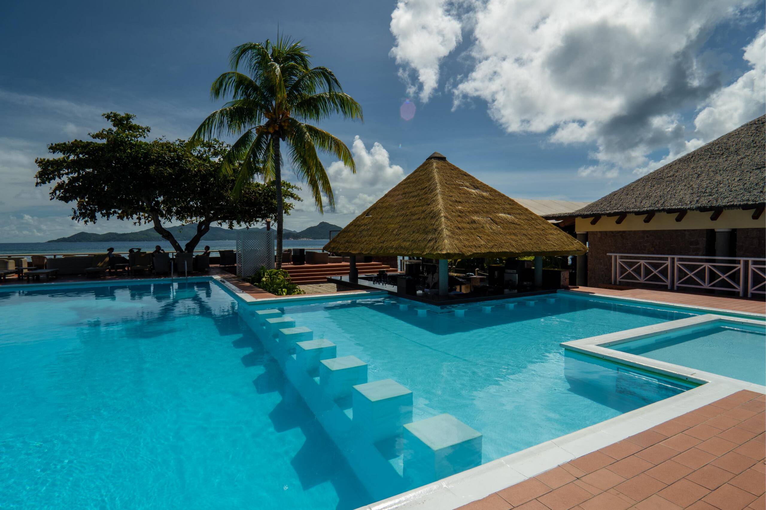 Pool bar at La Digue Island Lodge | Just Seychelles