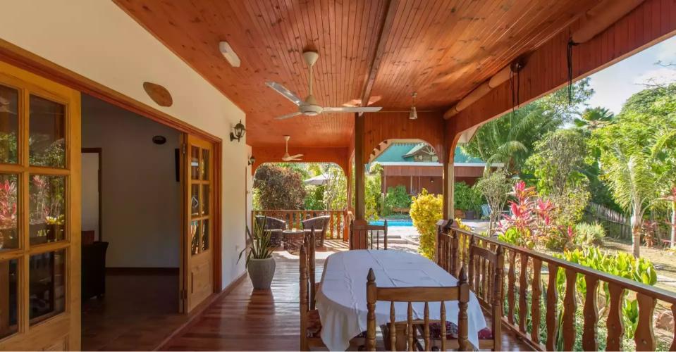 Veranda at Casa de Leela Guesthouse and CocoLux Apartments, La Digue | Just Seychelles