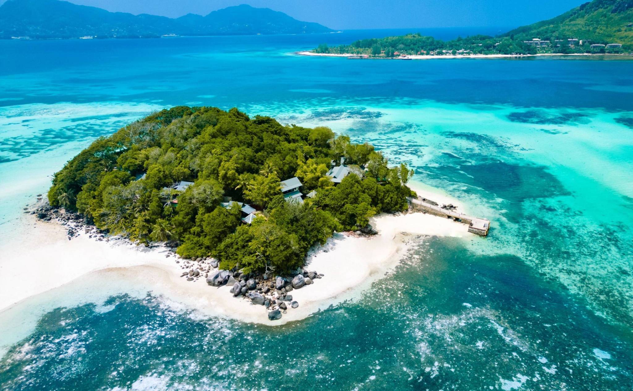 Aerial view of Round Island | Just Seychelles