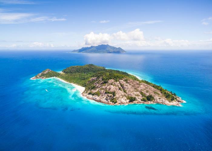 Aerial view of North Island, Seychelles | Just Seychelles