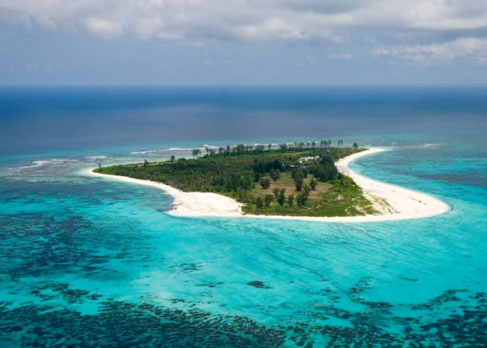 Aerial view of Bird Island | Just Seychelles