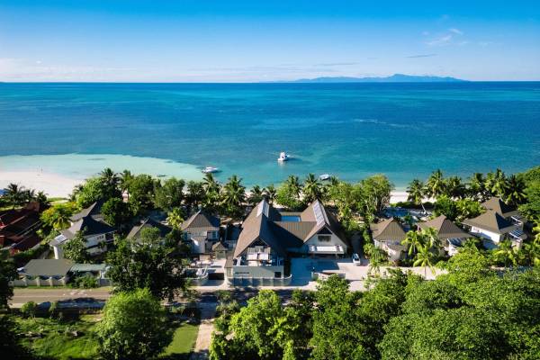 Aerial view of Indian Ocean Lodge, Praslin | Just Seychelles