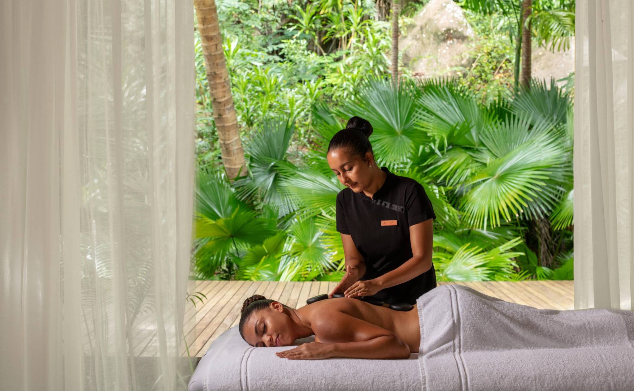 Hot Stone Massage at Anantara Spa, Anantara Maia Seychelles Villas | Just Seychelles
