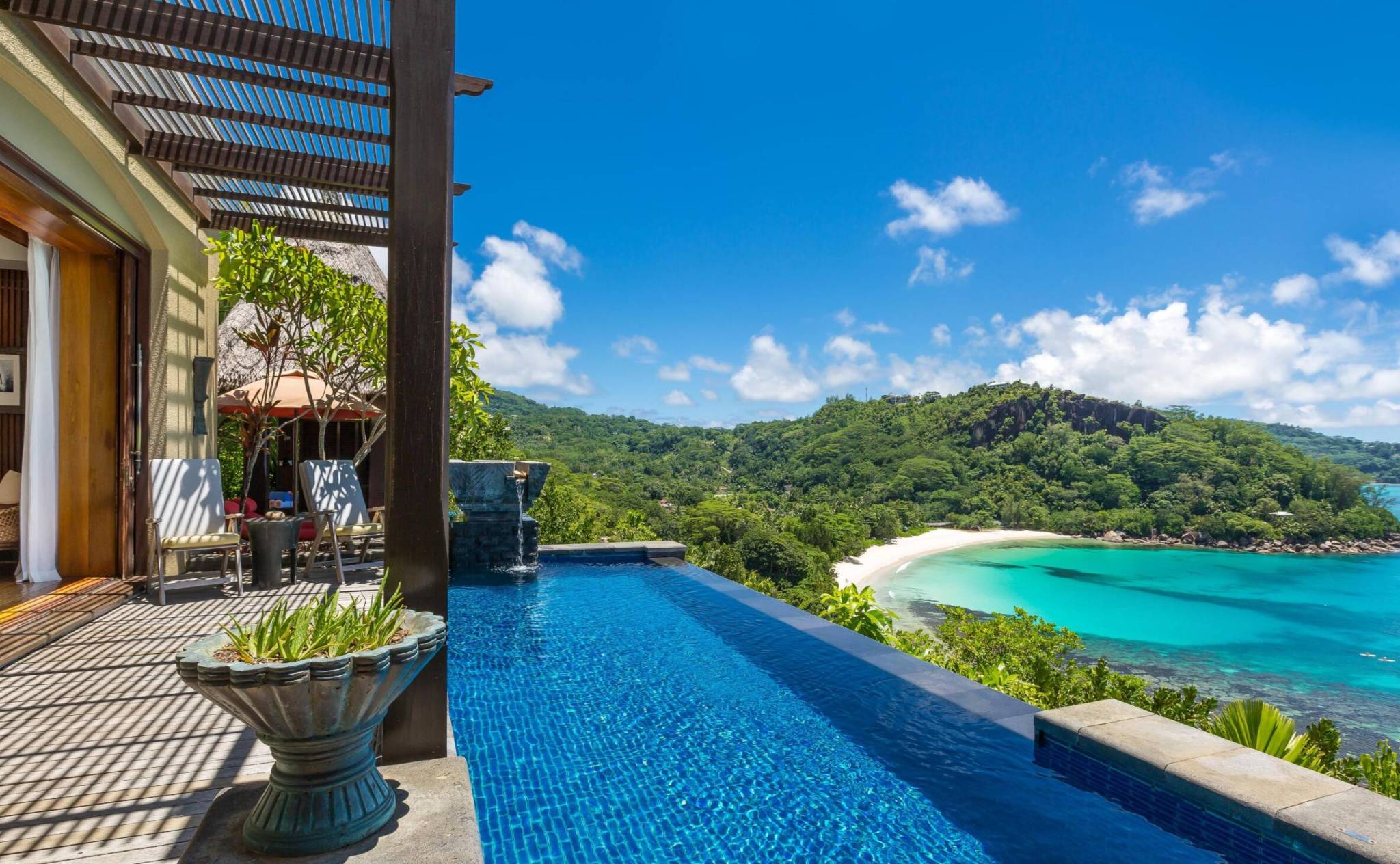 Premier Ocean View Pool Villa Infinity Pool at Anantara Maia Seychelles Villas | Just Seychelles