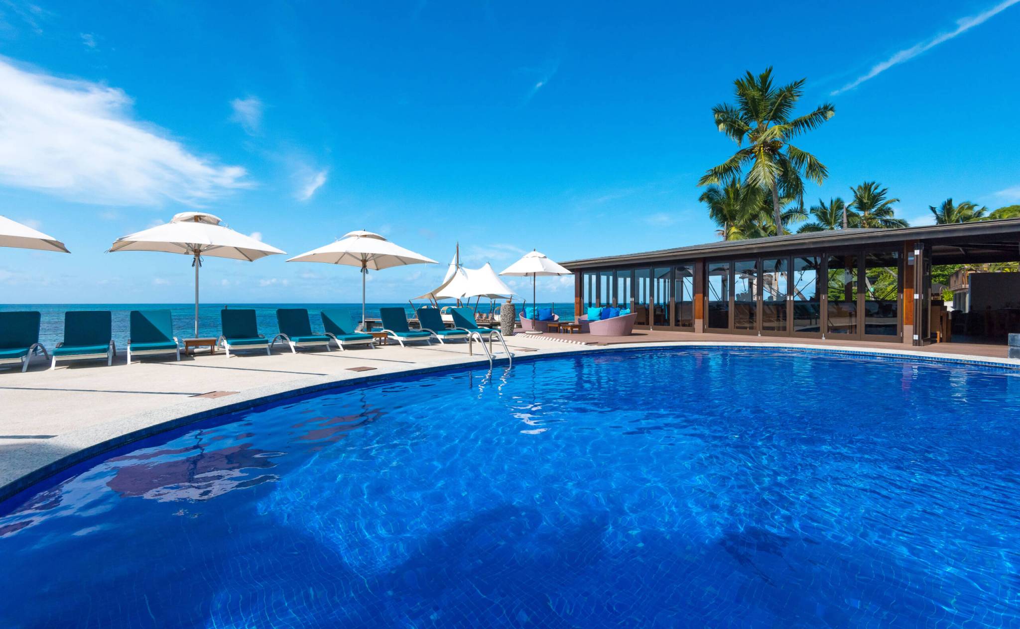 The main pool at Coco de Mer Hotel & Black Parrot Suites, Praslin | Just Seychelles