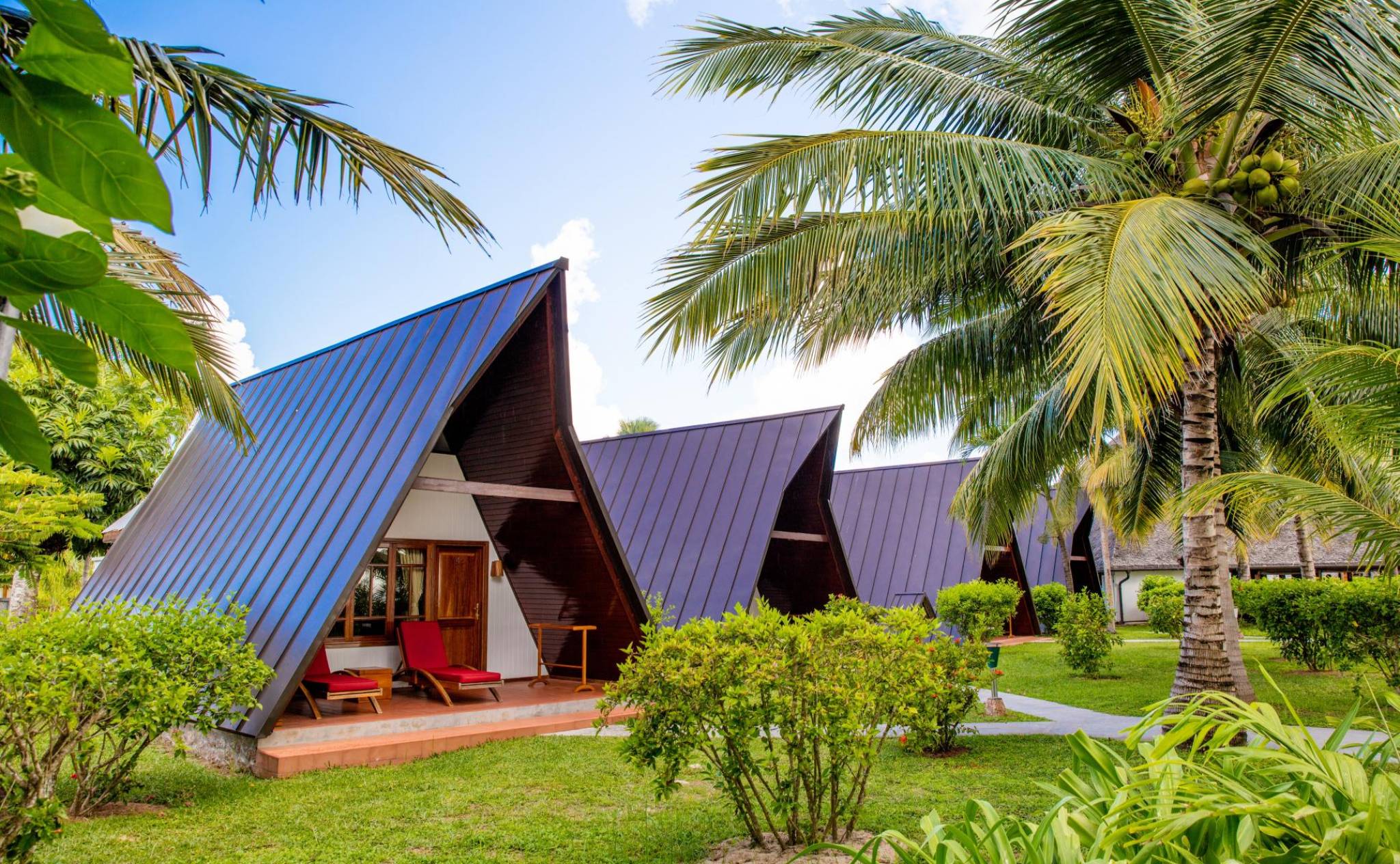 Exterior view of Chalet at La Digue Island Lodge | Just Seychelles
