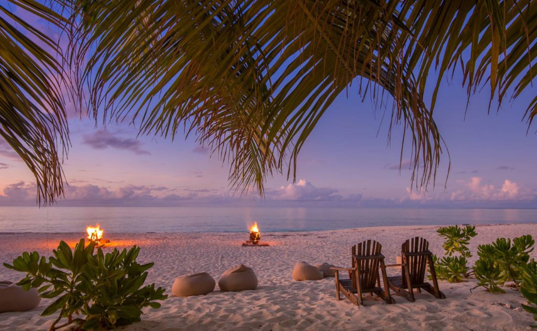 An evening on the beach at Denis Private Island | Just Seychelles