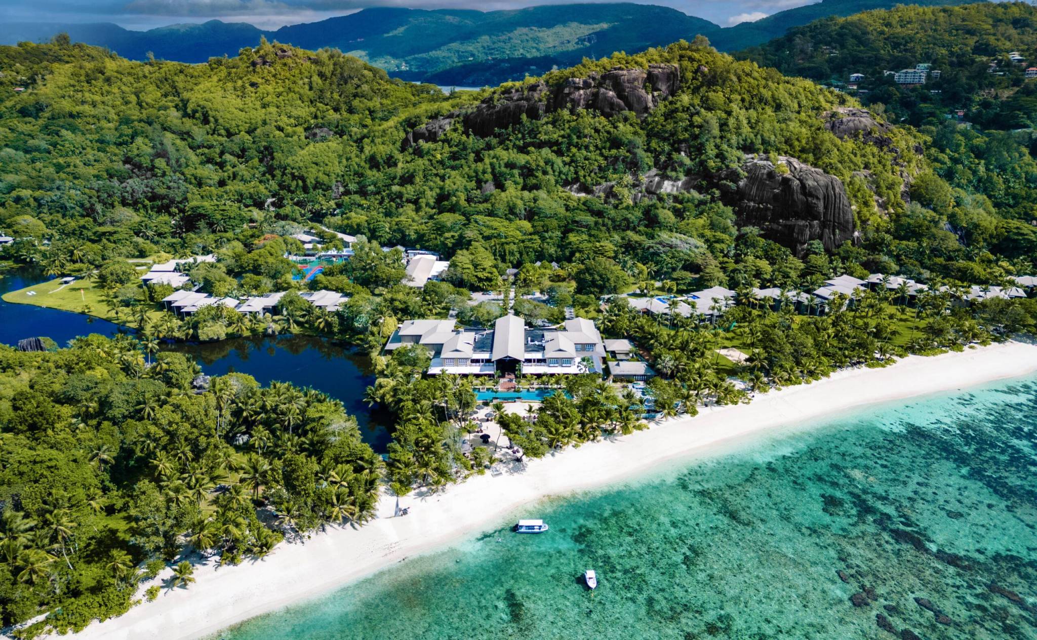 Aerial view of Kempinski Seychelles Resort Baie Lazare | Just Seychelles