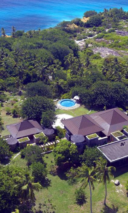 Aerial view of Rock Spa at Fregate Island Resort | Just Seychelles