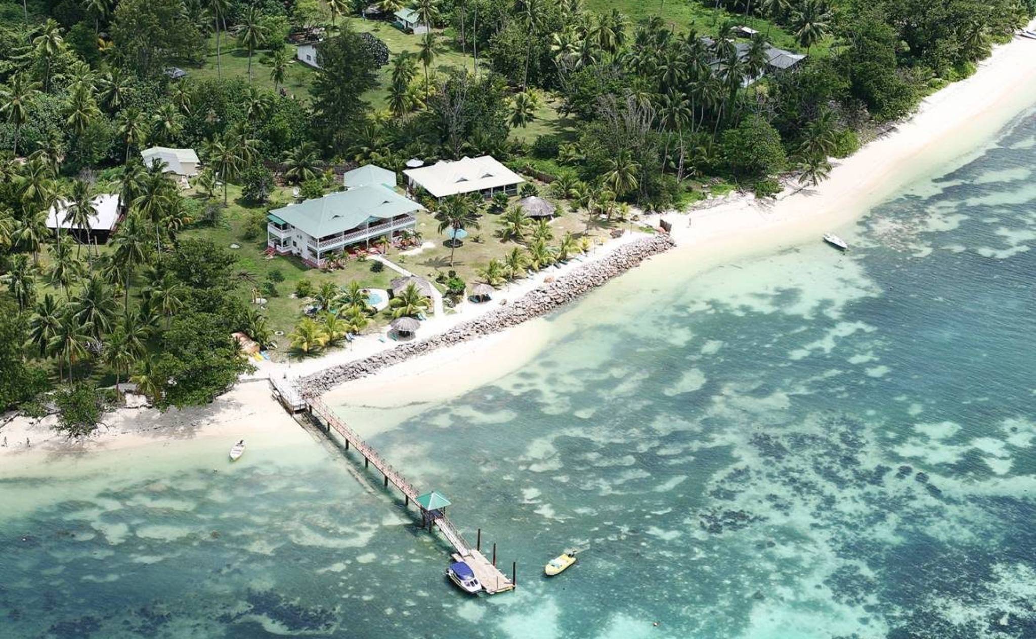 Aerial view of L'Habitation | Just Seychelles