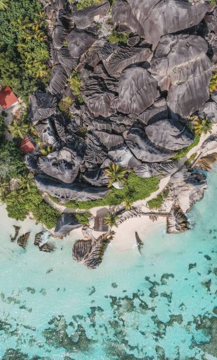Aerial view of La Digue | Just Seychelles