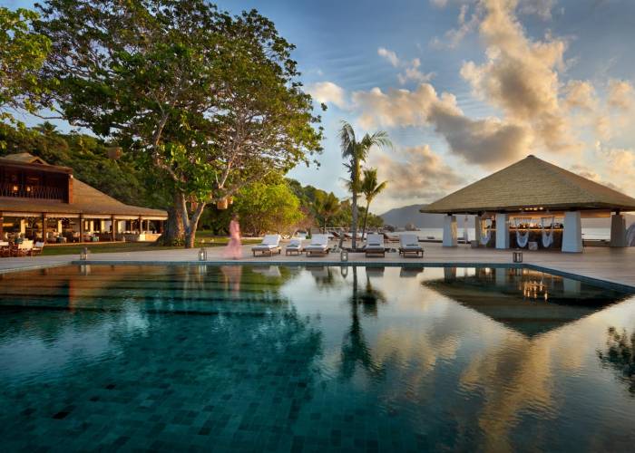 Main pool at Six Senses Zil Pasyon | Just Seychelles