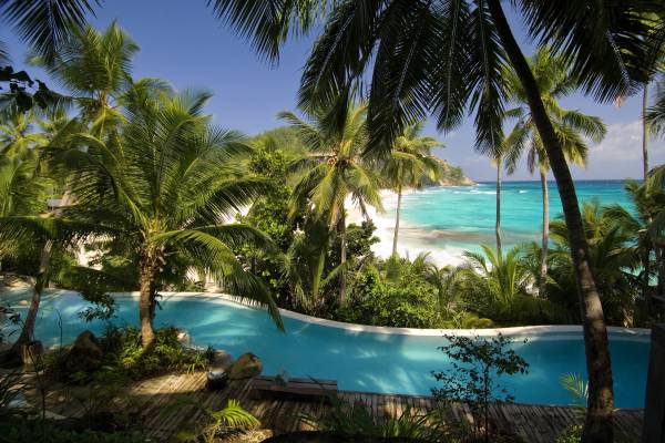 The main pool at North Private Island | Just Seychelles