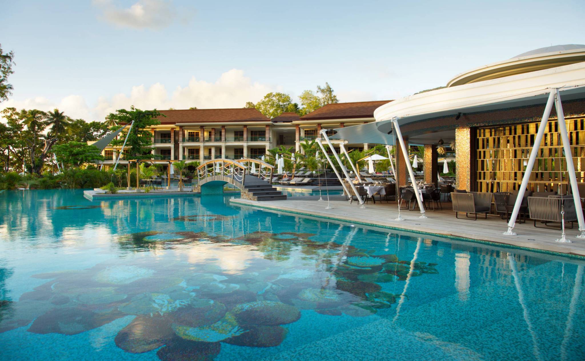 Pescado Restaurant and pool at Savoy Seychelles Resort & Spa, Mahé | Just Seychelles