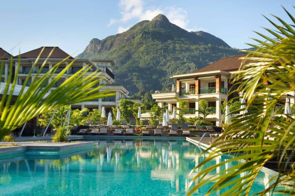 Pool view at Savoy Seychelles Resort Spa, Mahé | Just Seychelles