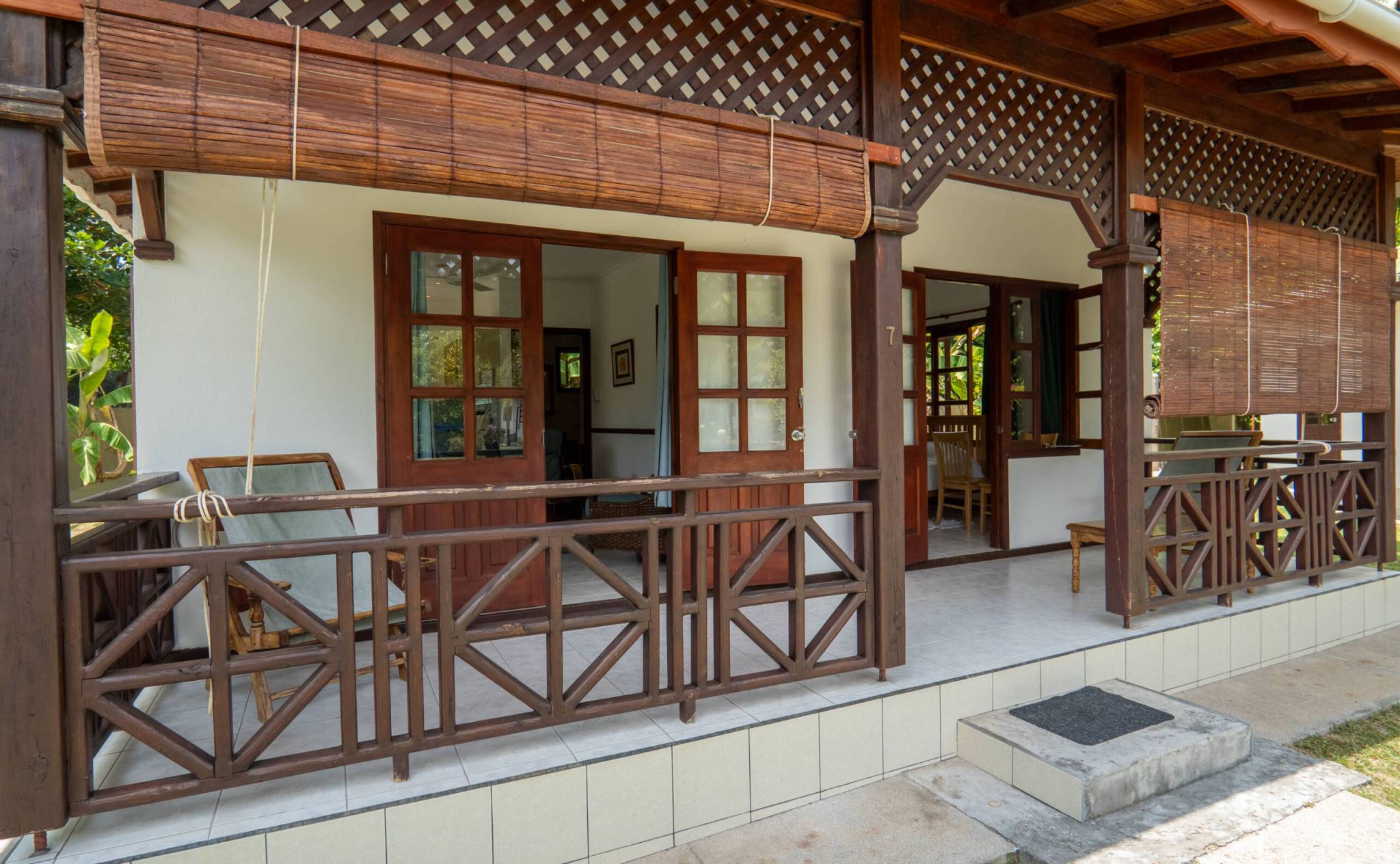 Veranda at Fleur de Lys, La Digue | Just Seychelles