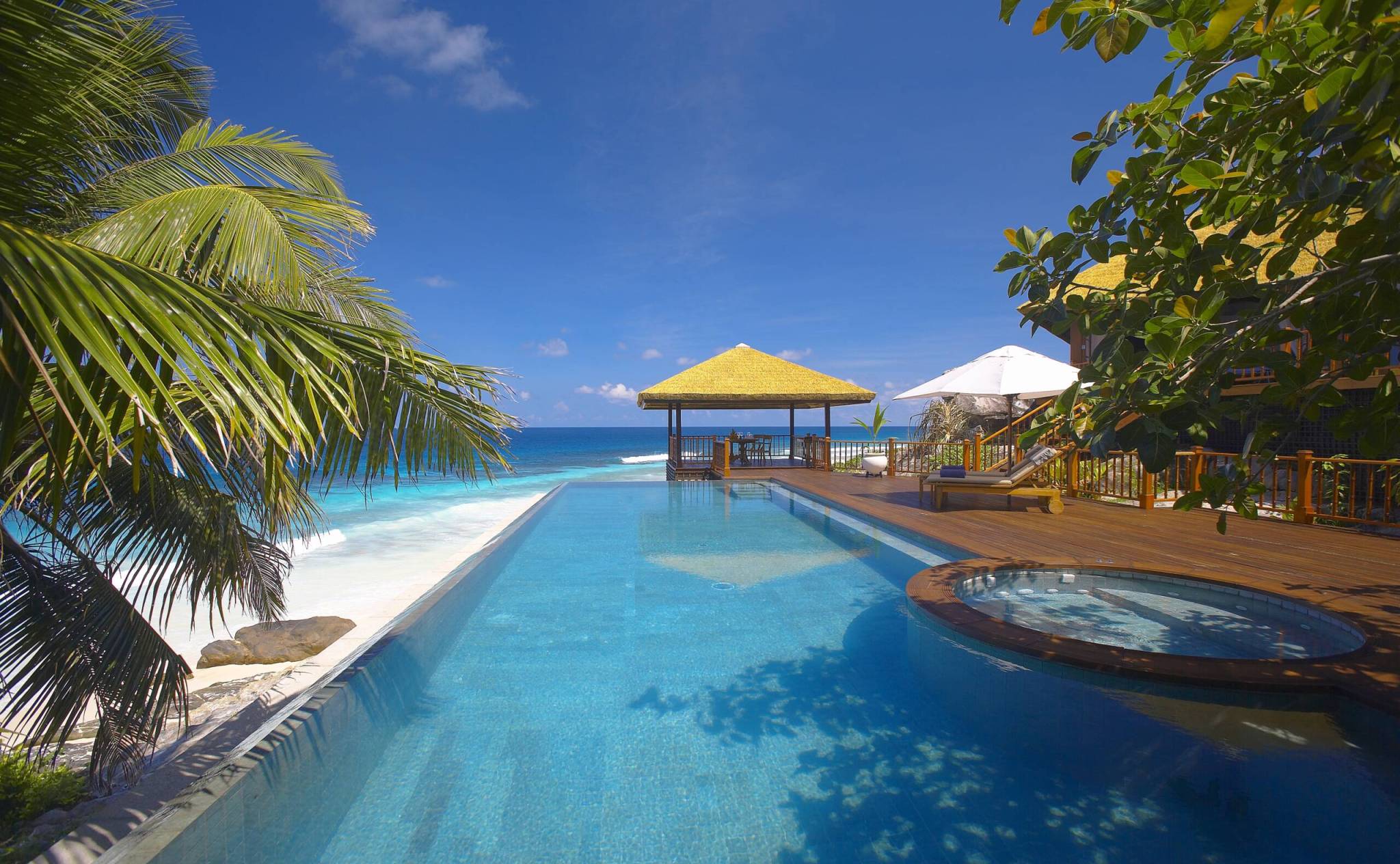 Villa pool at Fregate Island Private | Just Seychelles