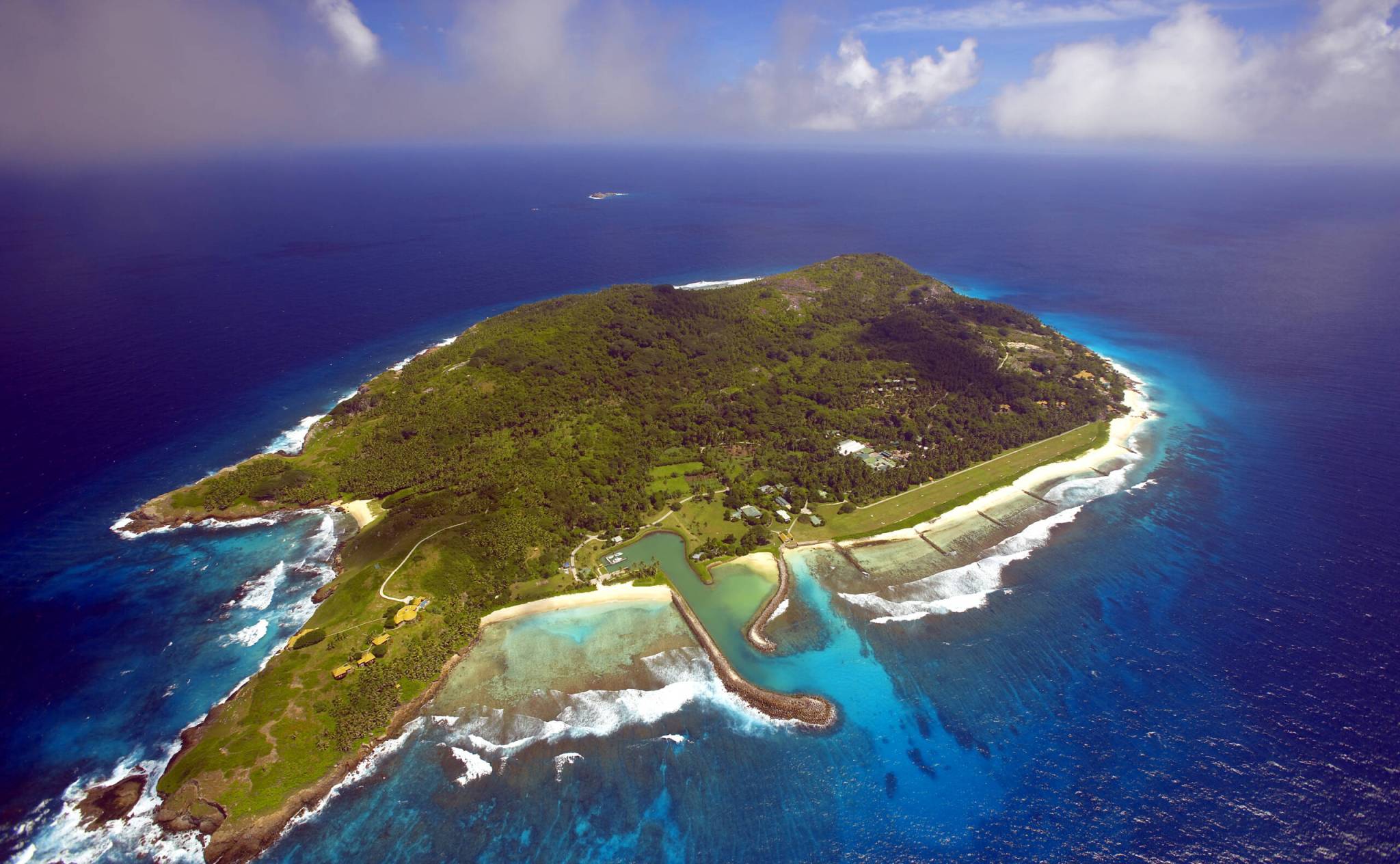 Aerial view of Fregate Island Private | Just Seychelles