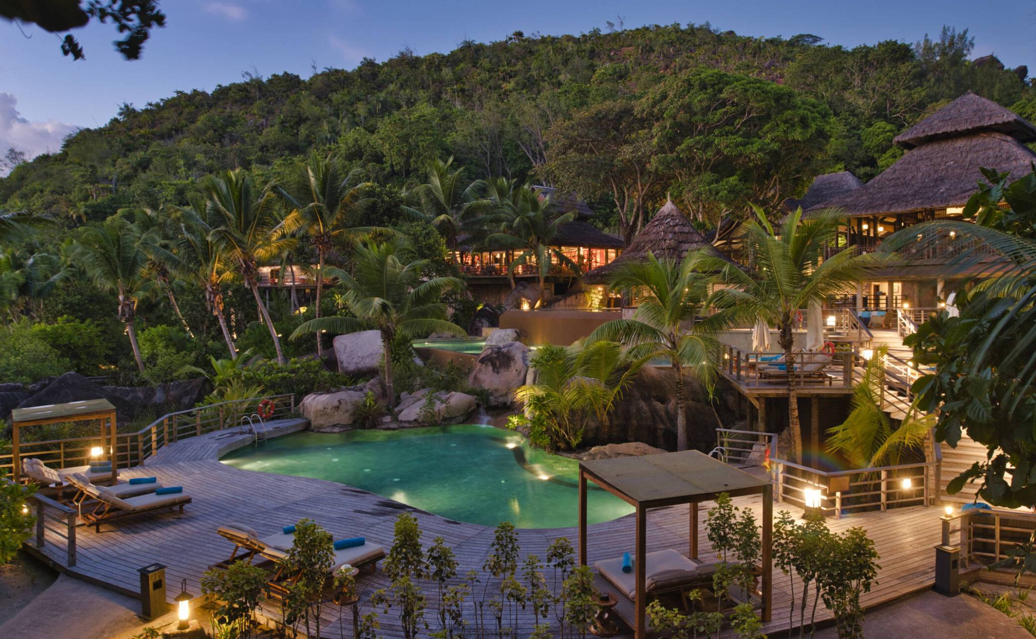 The main pool at Constance Lemuria, Praslin | Just Seychelles