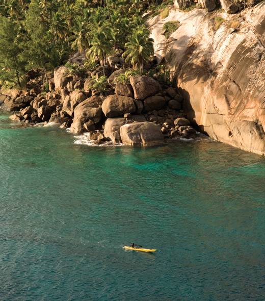 Drone view of North Island | Just Seychelles
