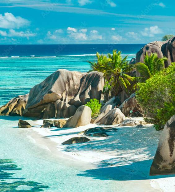 The most beautiful beach of Seychelles - Anse Source D'Argent
