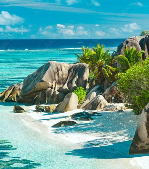 The most beautiful beach of Seychelles - Anse Source D'Argent